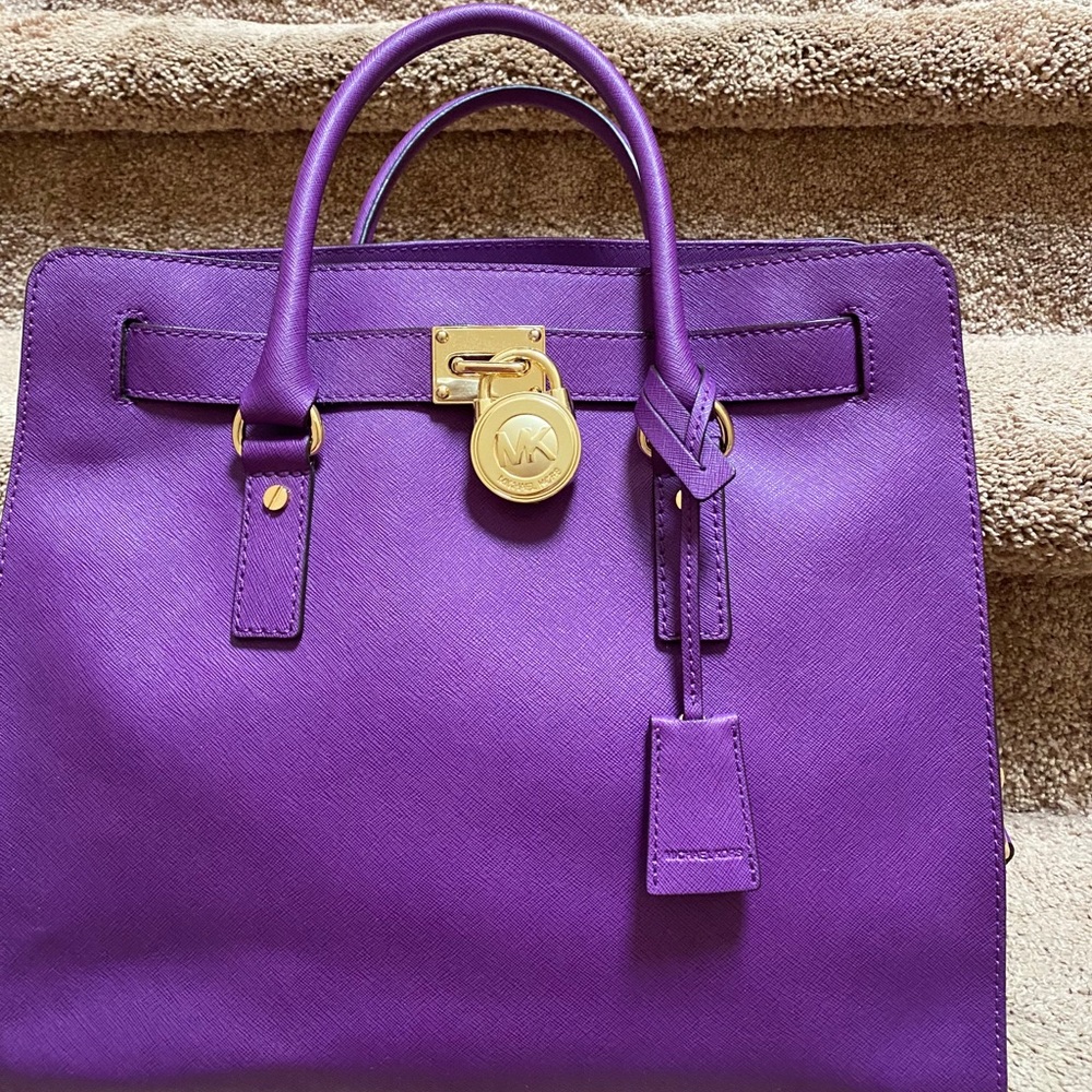 Michael Kors Hamilton Large EUC Bag Purple